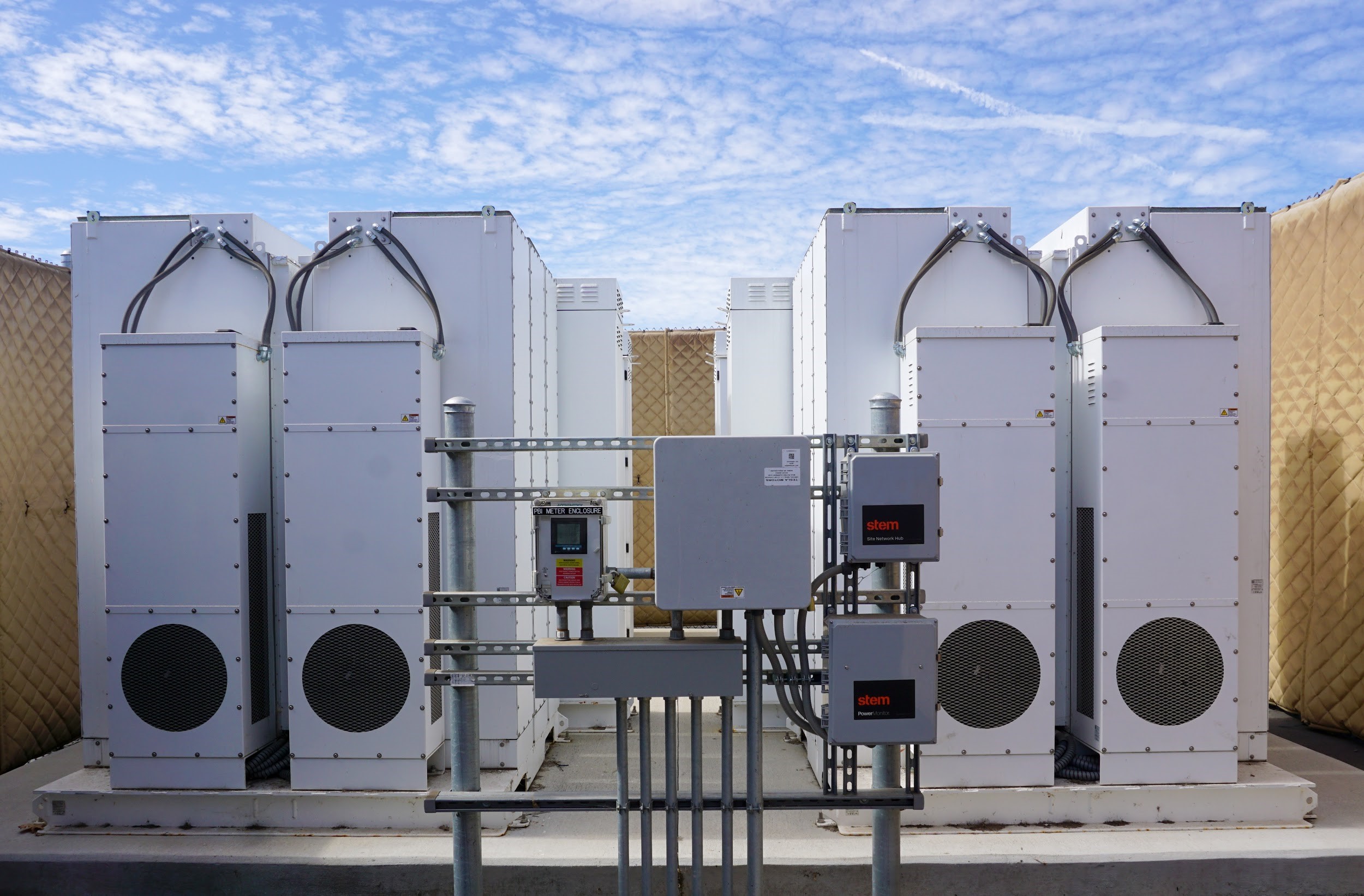 Behind the meter energy storage units